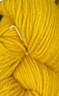 Close-up of bright yellow yarn