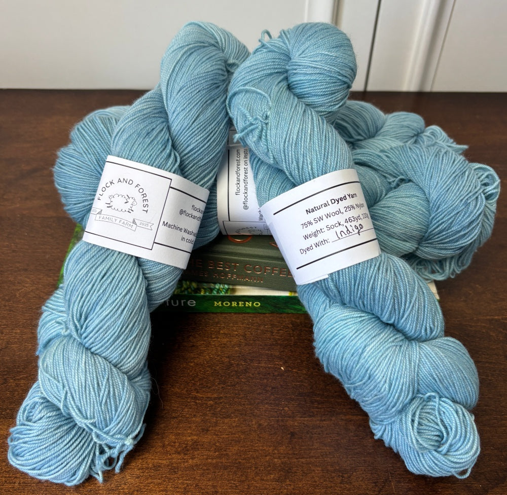 Natural Dyed Yarn Sock