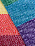 Rainbow Towel with geometric pattern